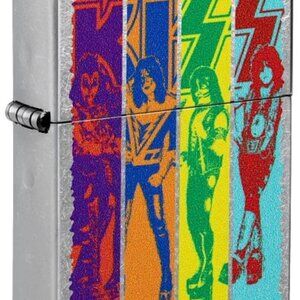 Sharp Colorful Kiss Rock & Roll Zippo Lighter